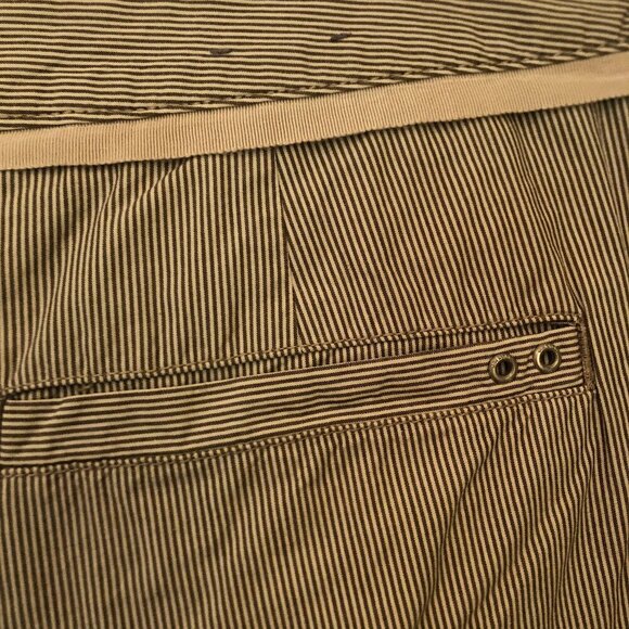 NEW (NWOT) Converse One Star taupe/white pinstripe shorts sz 14 - Picture 7 of 8